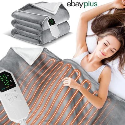 Electric Blanket with Automatic Shut Off 8 Heat Settings 1-12H Timer Heating Pad Electric - Image 1 of 4
