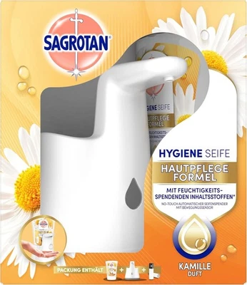 SAGROTAN No-Touch Spender Weiß + Kamille Duft Flüssigseife, 250 ml, neu&ovp - Bild 1 von 4