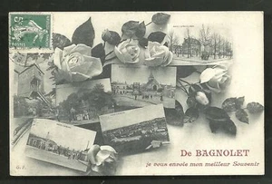Bagnolet Jugendstil Rosen Bobigny Frankreich Briefmarke ca 1905 - Bild 1 von 1