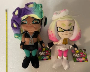 Splatoon 2 Tentacles Pearl & Marina S size Plush Doll Set Stuffed Toy H 9.2 inch - Picture 1 of 12