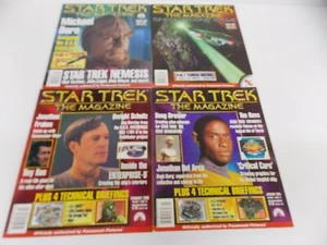 The Magazine Star Trek LOT OF 4 Officially Authorized by Paramount Pictures 2001 - Picture 1 of 3
