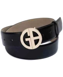 Giani Bernini Women's Signature-Buckle Panel Belt - Picture 1 of 3