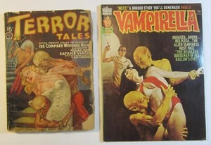 Terror Tales Pulp Mar. 1940 FR/GD & Vampirella Magazine #56 FN Great Cover Art! - Bild 1 von 7