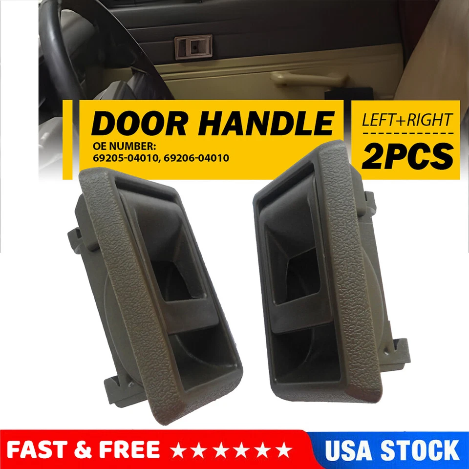 2X Manija de puerta interior marrón L+R para Toyota Tacoma 89-95 95-2000 Toyota 4Runner Foto 1 de 4