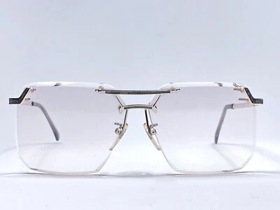 NEW VINTAGE TURA SILVER RIMLESS OVERSIZED RX PRESCRIPTION 1970 JAPAN SUNGLASSES - Image 1 of 4