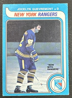 1979-80 O-Pee-Chee OPC Hockey - #381 Jocelyn Guevremont - New York Rangers - Image 1 of 2