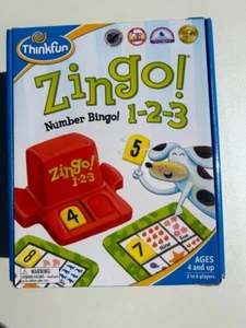 ZINGO! Number Bingo! 1-2-3 Board Game by Thinkfun; ages 4 and up; 2-6 players - Picture 1 of 4