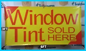 FENSTERTÖNUNG HIER VERKAUFT 3' 6' Banner Schild NEU größte Größe höchste Qualität 3 mal 6 - Bild 1 von 1
