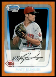 2011 Bowman Chrome Prospects Orange Refractors #BCP77 Matt Klinker /25