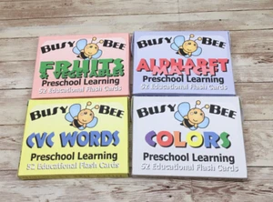 FLASHCARD BUNDLE - Busy Bee Preschool Learning - 4 DECKS - Educational #2 - Picture 1 of 5