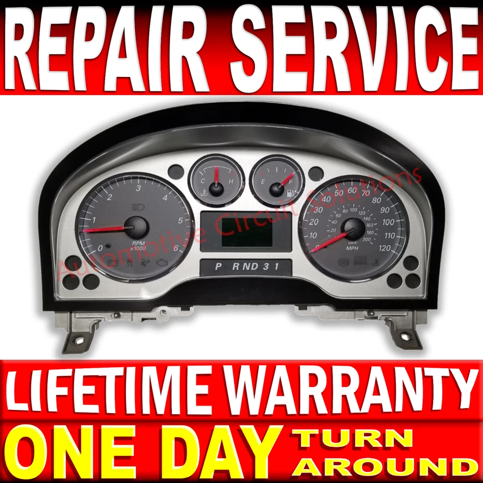 04-08 Mercury Monterey Freestar Instrument Gauge Cluster Display SERVICIO DE REPARACIÓN Foto 1 de 3