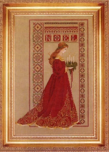 Lavender and Lace Celtic Christmas Cross Stitch Pattern LL32 - Picture 1 of 1