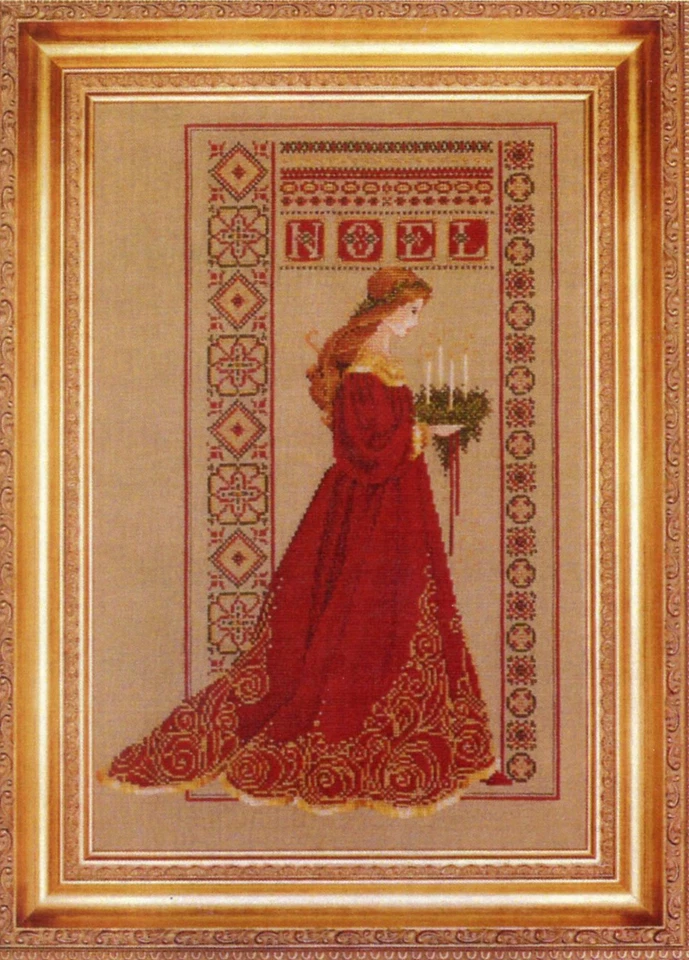 Lavender and Lace Celtic Christmas Cross Stitch Pattern LL32 - Image 1 of 1