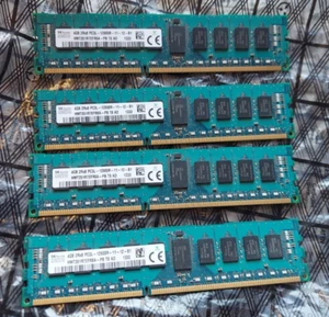 SK Hynix 16GB Kit 4x4GB 2Rx8 PC3L-12800R-11-12-B1 Server Ram HMT351R7EFR8A - Picture 1 of 1