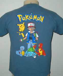 Vintage 1999 Nintendo Pokemon Gotta Catch 'Em All! Anime T-Shirt Youth Large