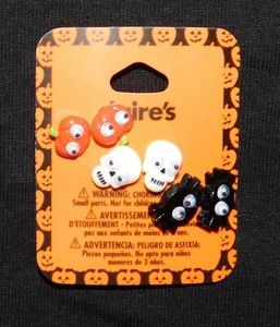 Juego de 3 Pendientes Claire's HALLOWEEN Personaje Ojos Grandes, Tipo Post - Imagen 1 de 2