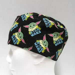 Star Wars Baby Yoda Mandalorian Scrub Cap, Surgical Cap, Scrub Hat, Unisex - Picture 1 of 4
