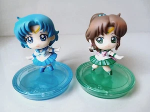 Anime Sailor Moon Sailor Mercury Sailor Jupiter Petit Figura Autentica MEGAHOUSE - Foto 1 di 5