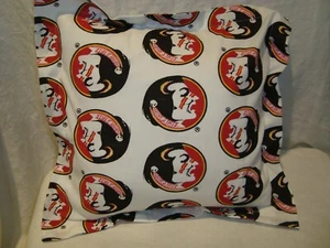 Florida State Seminoles 14" Cotton Fabric Throw Pillow/Cover/Sham Washable - Picture 1 of 3