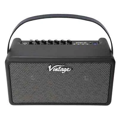 Vintage Retro 25 25W Bluetooth Guitar Amplifier with Drum Machine Black - Image 1 of 4
