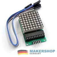 FERTIG AUGEBAUT - Led Dot Matrix Display Modul 8x8 Arduino MAX7219 Raspberry