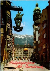 Olympic City Innsbruck, Herzog Friedrich Strabe, Tirol, Austria Postcard - Picture 1 of 2