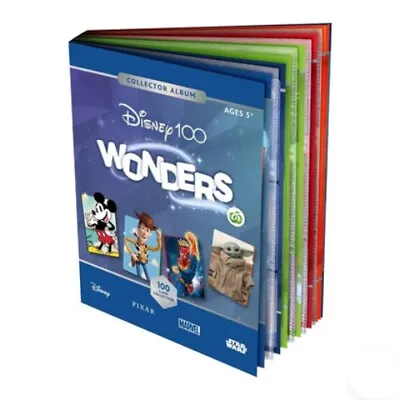 Woolworths Disney 100 Wonders Collector Cards Complete Set In Folder • 12.95$