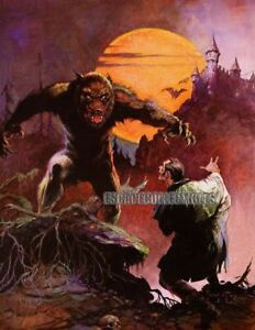 Wolfman and Dracula #1 - Fantasy Art Print by Frank Frazetta