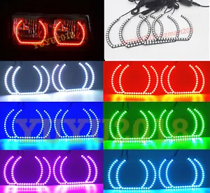 Anillo halo RGB para Chevrolet Colorado 04-12 faros ángeles ojos Bluetooth LED DRL - Imagen 1 de 12