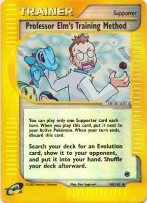 Professor Elm's Training Method - Reverse Holo  LP TCG Pokémon - Image 1 of 3