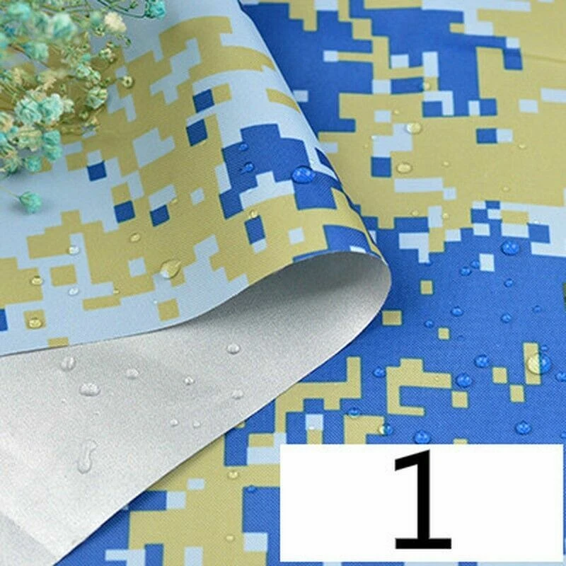 Tela Oxford Camuflada Impermeable Exterior Toldo Tienda Paño Borde Recubierto Plateado Foto 1 de 4