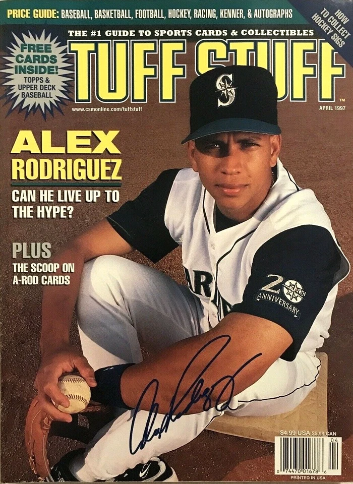 Alex Rodriguez Tuff Stuff体育卡和收藏品97年4月西雅图水手队   — 第 1/2 张图片