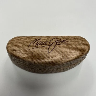 Gafas de sol Maui Jim tejidas imitación bambú carcasa dura gafas con cubierta (solo estuche) Foto 1 de 4