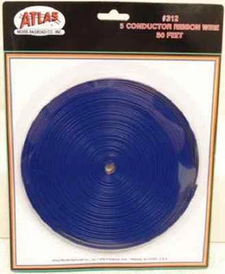 Atlas #312  -   5 Conductor 5 Color Ribbon Wire - 50' - each wire  is 20 gauge - Picture 1 of 2