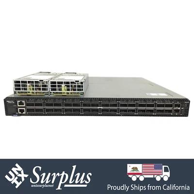 32 Port 100GbE QSFP28 Dell Z9100-ON SONIC ONIE F2B Ethernet Switch |2x 10GB SFP+ - Image 1 of 4