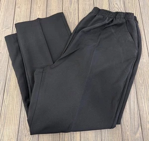 Black Sara Morgan Elastic Waist Relaxed Fit Casual Work Pants 24W - Picture 1 of 5