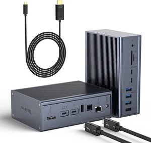 Dolovo Thunderbolt 3/4 Dockingstation - Dual 4K, 16-in-1 Universal Laptop Dock - Bild 1 von 7