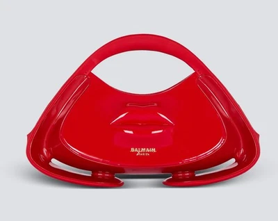 Bolso BALMAIN Jolie Madame Medio Asa Superior Nuevo y Auténtico Rojo Foto 1 de 4