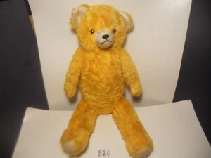 Vintage dunkler Gold Teddybär Karneval 60er Jahre 24 in evtl. deutsches Strohknurren - Bild 1 von 6
