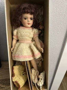 Original Mary Boyer Doll w/ Roller Skates 2 Pairs of Shoes & Clothing VTG RARE - Picture 1 of 11