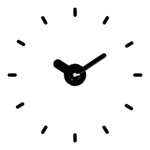 404-3261-INT Adjustable Floating Dial Black Wall Clock - Picture 1 of 5