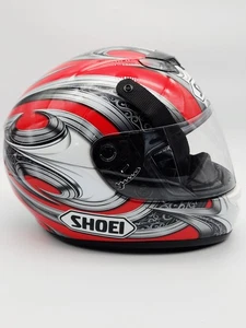 Shoei Raid 2 Motorcycle Helmet Size Small Full Face - Visor Included Red Silver  - Bild 1 von 8
