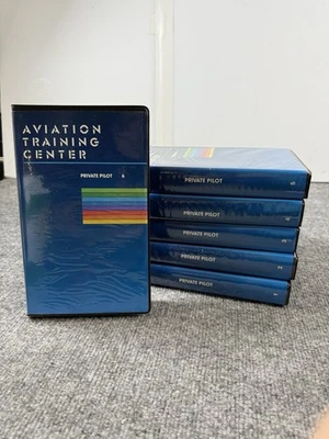 6 AVIATION TRAINING CENTER ATC Private Pilot Training VHS Tapes Flying Aviation - Image 1 of 4