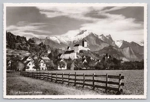 Postcard Sargans mit Falknis Switzerland - Picture 1 of 2