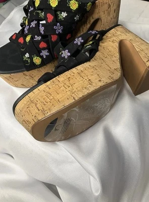 Free People 里斯本平台骡子黑色多尺寸 Eu 40 全新带盒 — 第 1/4 张图片