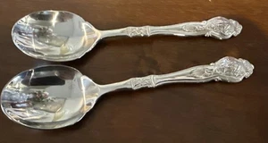 Wallace Silver Monkey Solid 6 1/2” Sugar Spoon 2 Total Sold Each Look - Picture 1 of 10