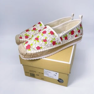 Michael Kors Lenny Espadrille Signature Logo Lux Mini Rose Slipper Loafer Schuhe - Bild 1 von 13