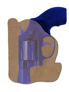 New Barsony Tan Leather Pocket Holster Charter Arms, Colt 2" Snub Nose 38 357 - Picture 1 of 5