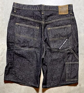 VTG Y2K Polo Jeans Company Ralph Lauren Baggy Denim Worker Jean Shorts sz 32x30 - Picture 1 of 11