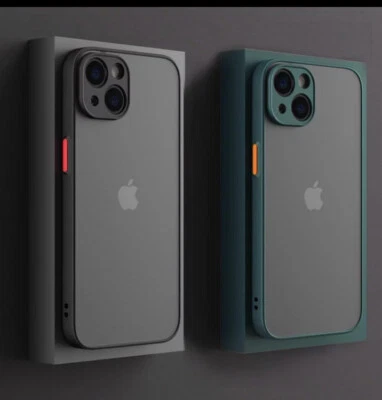 Shockproof Armor Matte Case For iPhone 13 12 11 Pro Max XR XS X 7 8 Plus SE - Image 1 of 4